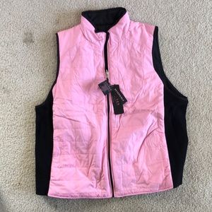 Pink/black Ralph Lauren puffy vest